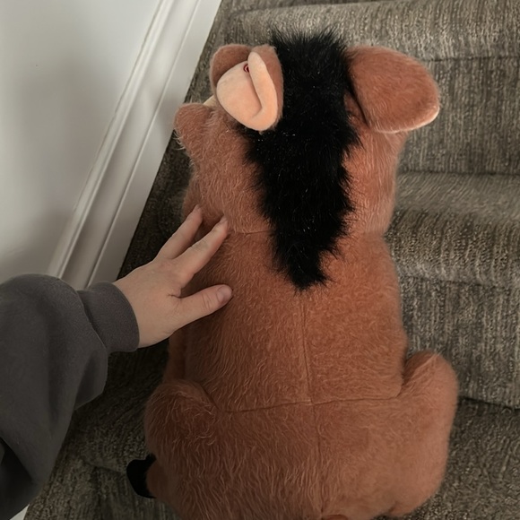 Disney Store Walt Pumba The Lion King Plush Stuffed Large Warthog eating Bugs - Picture 4 of 13